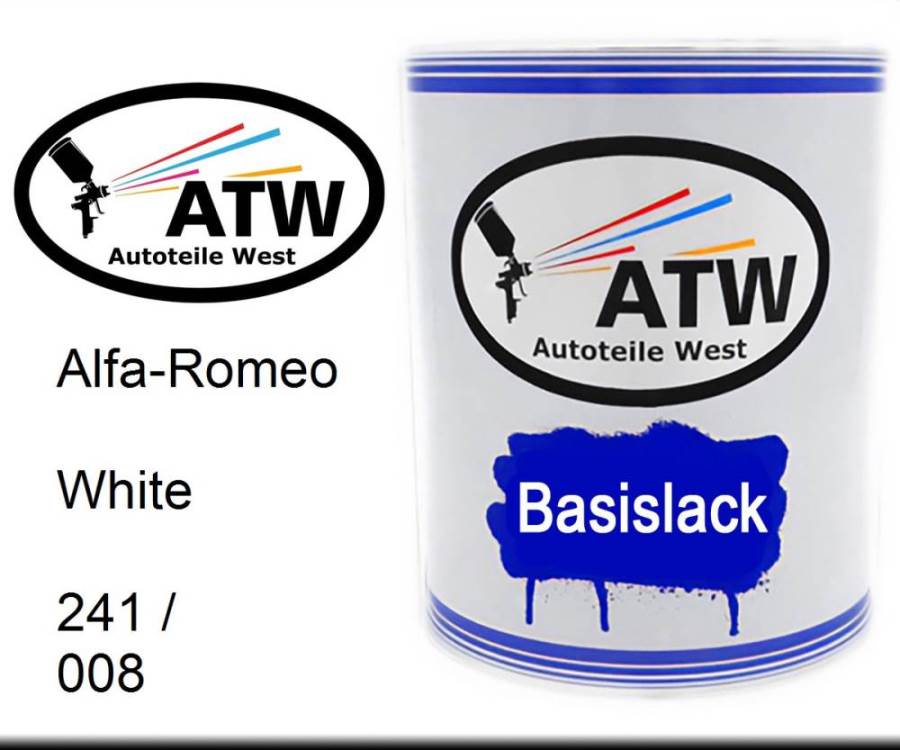 Alfa-Romeo, White, 241 / 008: 1L Lackdose, von ATW Autoteile West.